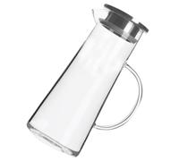 HOMSFOU Bouteille D'eau Haute Résistance Transparente en Verre Borosilicaté 1450ml, Grosse Capacité, Finition Soignée, Maison Thé