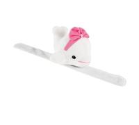 HOMSFOU Bracelet à Claquer Peluche Baleine Blanche Compact et Confortable pour Fêtes et Présents D'anniversaire Garçon et Filles