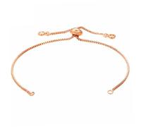 HOMSFOU Bracelet Réglable DIY 4Pcs en Laiton Chaîne Semi-Fin pour Bricolage Accessoires de Bijoux pour Femmes et Filles pour Création de Bijoux Confortable à Porter