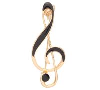 HOMSFOU Broche Note de Musique en Alliage Mécanisme Sécurisé, Épingle pour Chemises et Vestes, Accessoire pour Événements Musicaux et Soirées