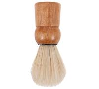 HOMSFOU Brosse à Barbe en Bois avec Poils de Sanglier, Pinceau à Savonnette à Raser Compact pour Hommes, Blaireau de Rasage Manuel pour Crème à Raser, Outil de Soin Barbe Voyage et Usage