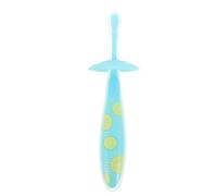 HOMSFOU Brosse à Dents Manuelle Nettoyant pour Dents de Bébé U-shaped en Silicone Alimentaire et Pc, Antidérapante, Ergonomique, Gratte-langue, pour Tout-petits et Garçon et Filles