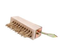 HOMSFOU Brosse à Désherber Acier Robuste pour Terrasse et Jardin Outil de Nettoyage pour Enlever Les Débris Herbe Tenaces Mauvaises Compatible Long Manche pour Utilisation Pratique
