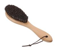 HOMSFOU Brosse à Sable Multifonctionnelle à Poils Fins Manche Clair, Outil Naturel en Bois pour Enlèvement du Sable sur Planches de Surf, Accessoires de Plage, Nettoyage des Pieds,