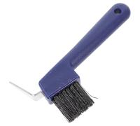 HOMSFOU Brosse à Sabots Portable Manche Antidérapant, Cure-Pieds en Fer Solide, Nettoyage des Sabots et Éleveurs Couleur Aléatoire