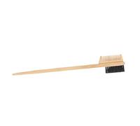 HOMSFOU Brosse à Sourcils en Bois de Bambou Double Face, Peigne Multi-effets et Outil de Soin des Cils, Brosse Coiffante Compacte pour Maquillage et Stylisation des Sourcils, 1 Pièce,
