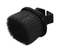 HOMSFOU Brosse de Coupe Cheveux Noire Compacte en Plastique et Fibre, Brosse à Cou Coiffeur pour Hommes et Salons, Outil de Nettoyage Polyvalent pour Élimination Rapide des Poils