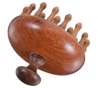 HOMSFOU Brosse de Massage du Cuir Chevelu en Bois Dragon et Phénix, 28 Dents Robustes, Accessoire de Massage pour Cuir Chevelu, Confortable et Portable, pour Usage Quotidien et Détente