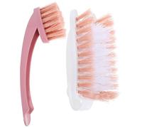 HOMSFOU Brosse pour Cage d'animal Détachable Manche Long, Nettoyant pour Cage à Oiseaux et Hamster, Brosse Portable en Plastique Solide, Outil Pratique pour Nettoyage des Crevasses, Usage