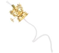 HOMSFOU Brûleur de Lampe à Huile Doré Réglable avec Mèche pour Lampe à Pétrole Vintage Support Mèche pour et Accessoire pour Amateurs Déclairage Ancien Couleur Aléatoire Couleur Aléatoire