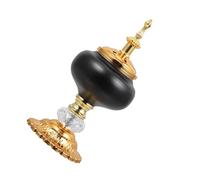 HOMSFOU Brûleur de Parfum en Fer Forgé Décoratif 1 Pièce Porte-Parfum de Bureau en Métal Noir Ajouré, Diffuseur D'arôme pour Maison, Salon et Bureau, Compatible Huiles Essentielles