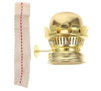 HOMSFOU Brûleur de Remplacement pour Lampe à Huile Vintage en Alliage D'aluminium avec Mèche Incluse, Accessoire Solide pour Lampe à Pétrole D’intérieur et Extérieur, Pièce Détachée