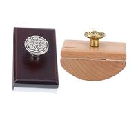 HOMSFOU Buvard à Bascule En Bois 2 Pièces Papier Absorbant à Séchage Rapide Outil D'absorption D'encre Pour Écriture à La Plume Papeterie Bureau École