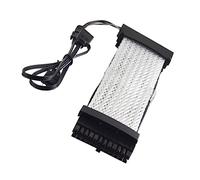 HOMSFOU Câble Extension ATX Broches RGB Tressé pour Carte Câble Alimentation Graphique avec Éclairage Synchronisé Argb Compatible Pc