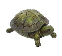 HOMSFOU Cache-clé Extérieur Tortue Réaliste pour Jardin Boîte de Rangement Sécurisée pour Clés Décor Pierre Imitation Tortue pour Terrasse et Pelouse