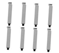 HOMSFOU Cache Pci pour Emplacement PC 8 Pièces pour Boîtier D’Ordinateur, Noir, avec Vis, Protection Anti-poussière pour PC Bureau, Accessoire Standard Sécurisé, Installation Facile