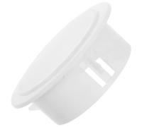 HOMSFOU Cache Rond en Plastique Abs Blanc pour Orifice de Climatisation, Couvercle Décoratif Simple et Fonctionnel, Installation DIY pour Ouverture à Persiennes