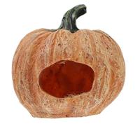 HOMSFOU Cachette Confortable et Résine Reptiles Reptile en Forme Décorative Citrouille pour Terrarium Adaptée aux Lézards Hamsters Aquarium