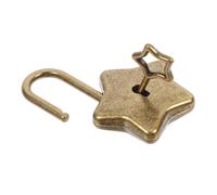 HOMSFOU Cadenas Format Forme Détoile à Cinq Branches et Sécurisé avec Clé pour Journaux Carnets Boîtes de Rangement et Accessoires DIY
