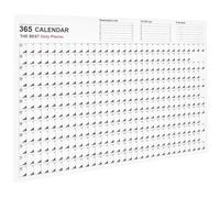 HOMSFOU Calendrier Annuel 2023 en Anglais, Calendrier Mural Multifonctionnel 365 Jours, Papier, Planification et Prise de Notes, École et Dortoir