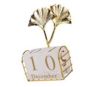 HOMSFOU Calendrier de Bureau Bois Adorable Calendrier Bloc Décoratif pour Table des Jours et Mois comme pour Fêtes et Décoration de Maison