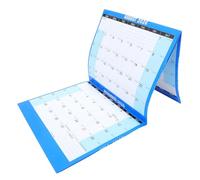 HOMSFOU Calendrier Mural Effaçable Sec Double Face Bleu Planificateur Annuel Horizontal Vertical avec Points Adhésifs pour Organisation Maison Bureau École