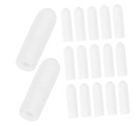HOMSFOU Capuchons de Protection en Pvc Blanc Protection Anti-poussière et Anti-rayures Faciles à Installer Lot de 100 Pièces pour Embouts de Paniers de Lave-vaisselle