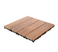 HOMSFOU Carreaux de Terrasse Emboîtables à Eau Dalles de Jardin Extérieur pour Balcon et Patio Faciles à Installer Améliorée Protection par Huile de Cire Entretien Minimal