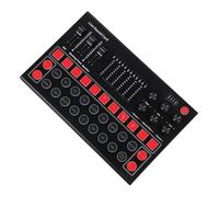 HOMSFOU Carte Son Live Multifonctionnelle M9 pour Streaming Et Karaoké, Changeur De Voix Intégré, Plug and Play, Compatible Pc Et Plateformes Multiples, Éclairage LED Coloré