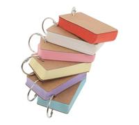 HOMSFOU Cartes de Vocabulaire Révisables Double Face en Papier pour Étudiants avec Surface D'écriture Agréable 6 Pièces pour Étude et Révision en Déplacement