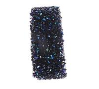 HOMSFOU Ceinture Décorative pour Robe de Mariée Noire et Bleue Strass Acrylique avec Dos Adhésif Ruban Diamant Mesh pour Embellissements Vêtements Décoration Cérémonie et Fête