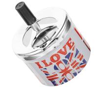 HOMSFOU Cendrier en Métal Design Extinction Automatique, Cendrier Décoratif pour Intérieur, Présent Original Souvenir de Londres, pour Salon et Salle de Bain