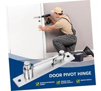 HOMSFOU Charnière Pivot Invisible Heavy Duty Acier Inoxydable pour Porte Rotation Installation Facile pour Portes Secrètes et Bibliothèques