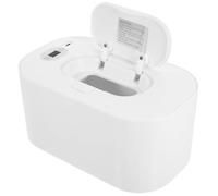 HOMSFOU Chauffe-lingettes pour Voiture, Chauffe-mouchoirs de Voiture Usb, Blanc, Abs et Pp, Technologie de Chauffage, Compatible Diverses Lingettes Humides, pour Bébé et Jeunes Parents,