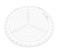 HOMSFOU Chercheur De Centre Plastique Transparent Gabarit De Cercle Pour Dessiner Outil De Positionnement Pour Bois Carton Plastique Métal Verre