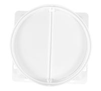 HOMSFOU Clapet Anti-retour pour Hotte Cuisine, Sortie de Ventilation Extérieure, Abs Blanc, 1 Set, Installation Facile, Anti-refoulement de Fumée Cuisine Domestique