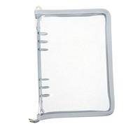 HOMSFOU Classeur à Anneaux Transparent Pochette de Protection pour Cahier Rechargeable Format et Résistant pour Carnet de Notes et Journal de Voyage