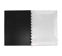 HOMSFOU Classeur de Partitions pour Rangement de Partitions D'instrument A4 Noir Double Face Design Épais à Feuilles Mobiles, Porte-page Musicale en Plastique et Papier