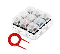 HOMSFOU Clavier Mécanique Portable Testeur Acrylique avec Clés Outil De Test Précis pour Évaluer Les Interrupteurs Mécaniques Accessoire Indispensable pour Claviéristes Et De Gaming