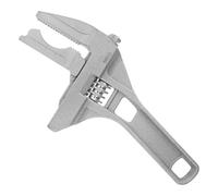 HOMSFOU Clé à molette réglable avec grande ouverture, poignée courte pour plomberie, lavabo de salle de bain et réparation de tuyaux d'eau, clé polyvalente et polyvalente pour lavabo dans les espaces