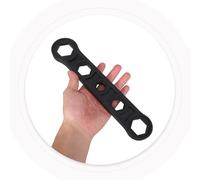 HOMSFOU Clé à Radiateur Hexagonale en Acier Haute Résistance Anticorrosion Outil de Purge pour Purgeur de Radiateur Clé à Ergots Ergonomique pour Entretien Chauffage Domestique