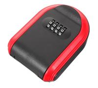 HOMSFOU Coffret à Clés Code Sécurisé en Plastique Abs Mural Couleur Rouge pour Maison Et Extérieur 1 Pièce Facile à Utiliser