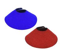 HOMSFOU Collier de Protection pour Perroquet, Collier pour Perroquet, Lot de 2, Daim, Rouge et Bleu, Respirant, pour Oiseaux de Compagnie, pour prévenir Les griffures et Aider la