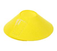 HOMSFOU Collier de Protection pour Perroquet en Cuir Jaune, Lavable et Confortable, Cône Anti-picage Qui Ne Gêne Pas Activités Normales de L'oiseau