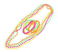HOMSFOU Collier Festif en Plastique 1 Set, Perles du Mardi Gras, Léger