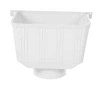 HOMSFOU Connecteur de Descente Pluviale PVC Adaptateur de Tuyau de Gouttière Large Ouverture Fuite Protection les Débordements pour Collecte de Pluie