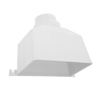 HOMSFOU Connecteur de gouttière en PVC pour gouttière - Accessoire pour drainage extérieur - Facile à installer - Raccord de tuyau de fuite pour systèmes de gouttière