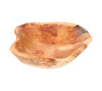 HOMSFOU Contenant Collations en Bois Massif Sculpté Racine, Plateau Fruits Multifonction 30-34 CM, Bac Fraisier et Plateau Conservation Aliments Cuisine