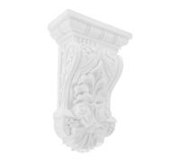 HOMSFOU Corbeau Décoratif Romain en PU Blanc 185 CM - Console Sculptée Européenne pour Décoration Intérieure et Murale Support D’Angle Ornemental pour Maison Style Classique Baroque