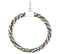 HOMSFOU Corde de Coton pour Perroquet 15 Cm, Balançoire Suspendue à Mâcher pour Oiseaux, Pédagogique pour Perruches, Calopsittes et Petits Perroquets, Accessoire Ludique pour Cage